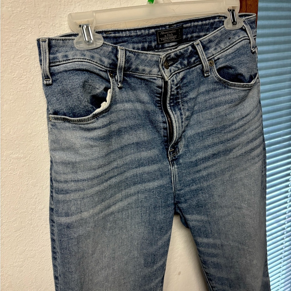 A & F Simone high rise ankle flare